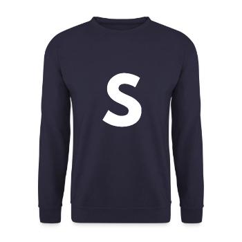 S - Unisex Pullover - Navy - Vorne - Alina (178cm) & Michal (187cm)