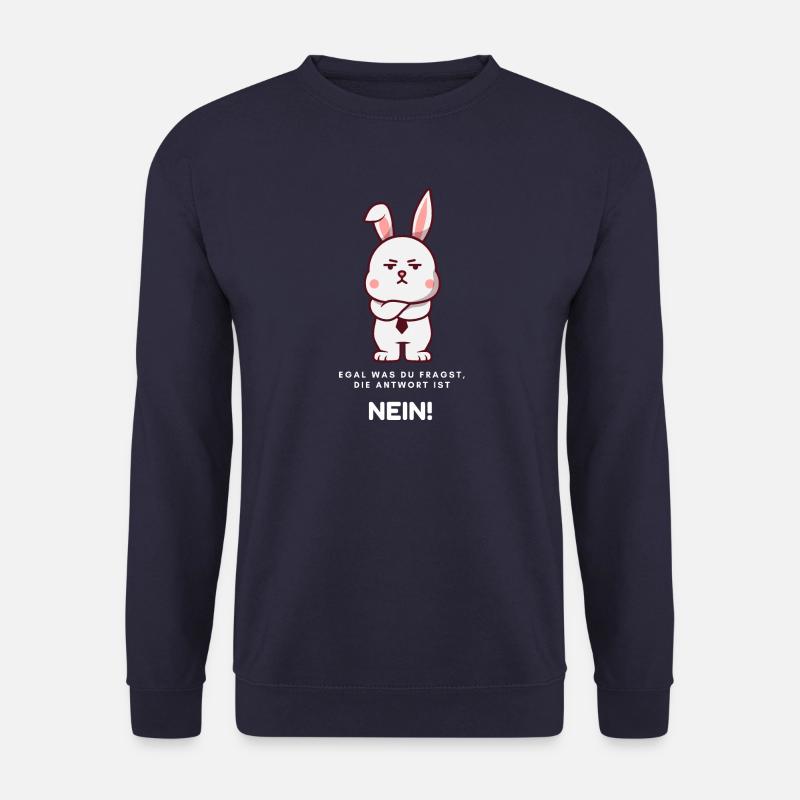 Le lapin dit non ! - Sweat-shirt Unisexe - marine