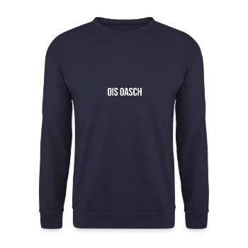 Dialecte viennois minimaliste Ois Oasch - Sweat-shirt Unisexe - marine - Devant - Alina (178cm) & Michal (187cm)