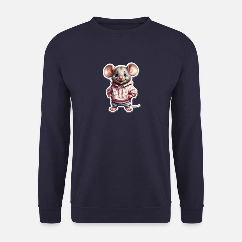 Cute Mouse - Unisex Pullover - Navy