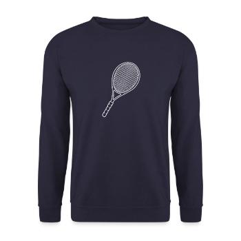 Tennisschläger - Unisex Pullover - Navy - Vorne - Alina (178cm) & Michal (187cm)