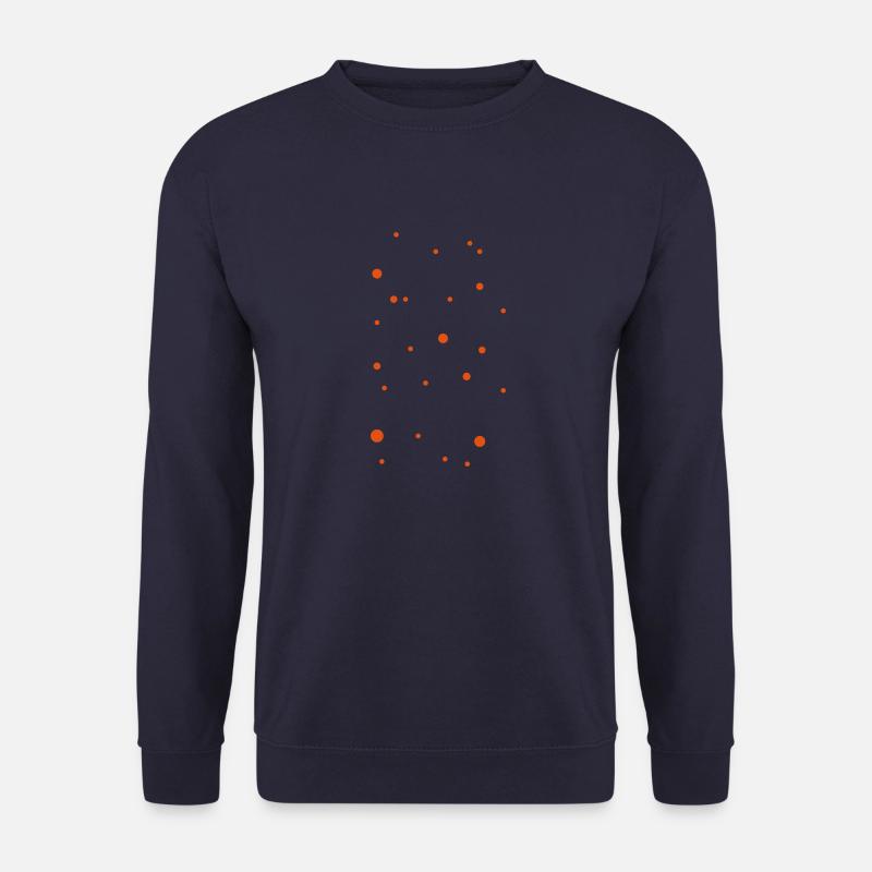 Punkte Muster - Unisex Pullover - Navy