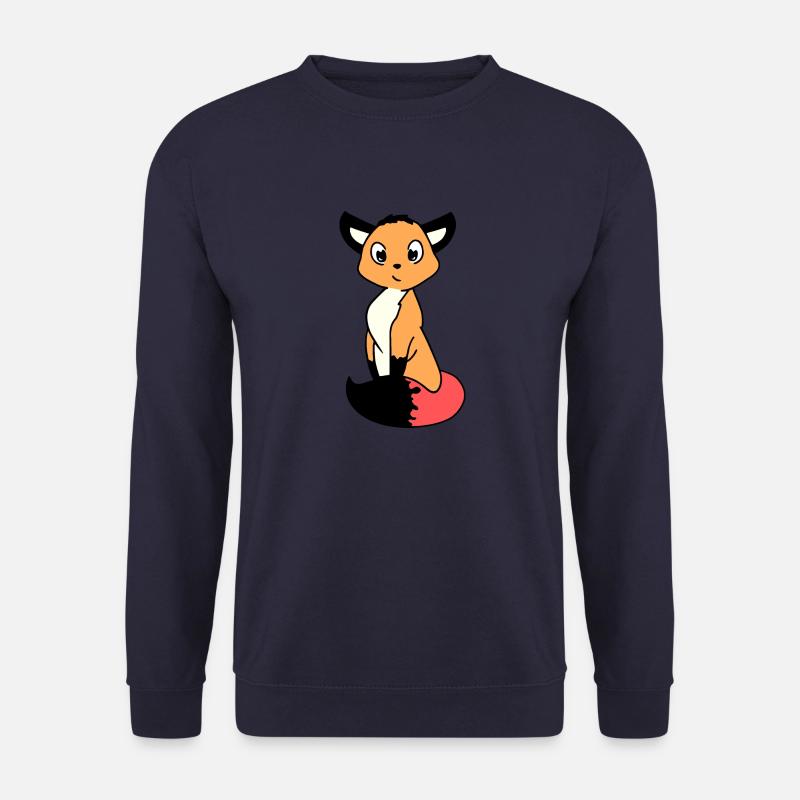 Süßer Tintenfuchs Charakter - Unisex Pullover - Navy