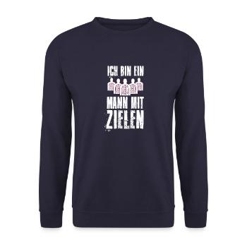 Bundeswehr Soldaten Jäger Schützenverein - Unisex Pullover - Navy - Vorne - Alina (178cm) & Michal (187cm)