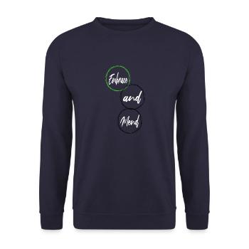 Les relations de soutien soutiennent les dictons de guérison - Sweat-shirt Unisexe - marine - Devant - Alina (178cm) & Michal (187cm)