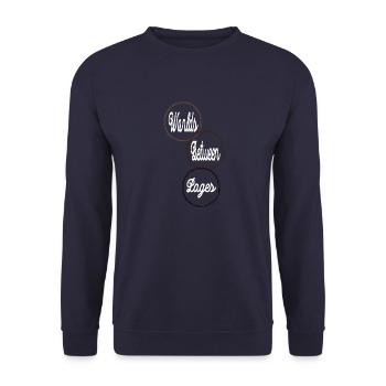 Habitudes de lecture Retraite mentale Cool - Sweat-shirt Unisexe - marine - Devant - Alina (178cm) & Michal (187cm)
