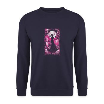 Welcome to my nightmare 02 - Unisex Sweatshirt - navy - Front - Alina (178cm) & Michal (187cm)