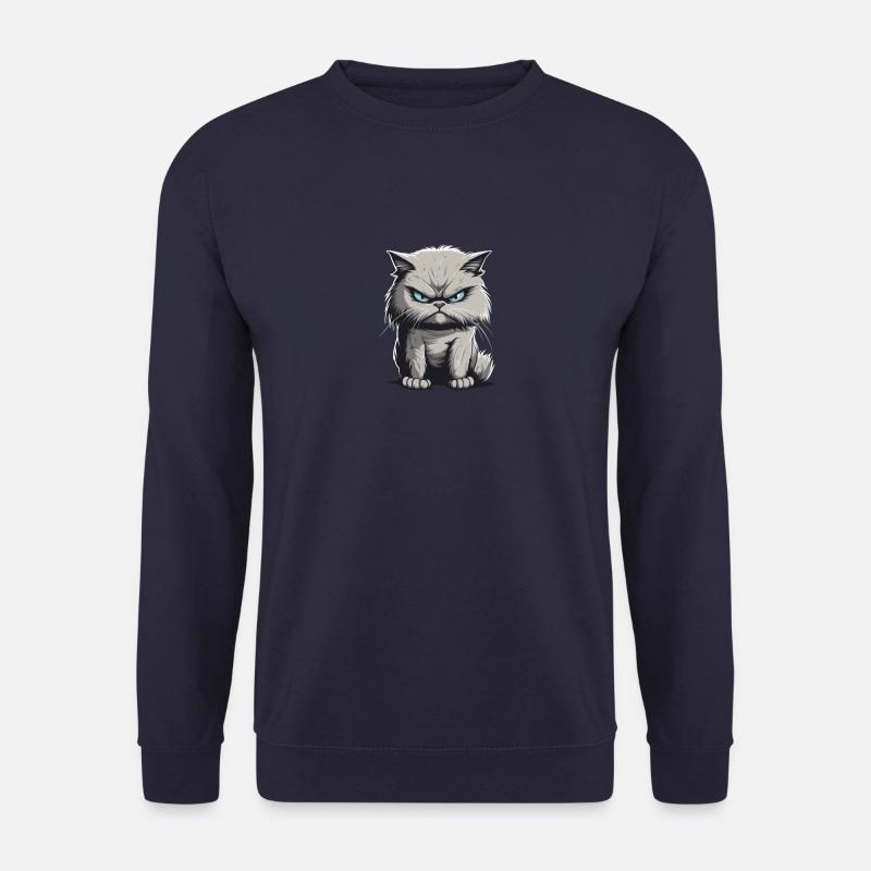 Bad Day Cat - Unisex Sweatshirt - navy