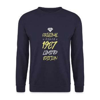1987 limited edition - Unisex Pullover - Navy - Vorne - Alina (178cm) & Michal (187cm)