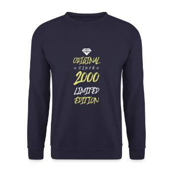 2000 limited edition - Unisex Pullover - Navy - Vorne - Alina (178cm) & Michal (187cm)