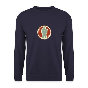 Langeoog vintage - Unisex Pullover - Navy - Vorne - Alina (178cm) & Michal (187cm)