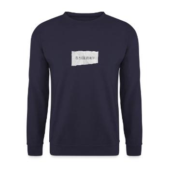 Be a nice human - Unisex Sweatshirt - navy - Front - Alina (178cm) & Michal (187cm)