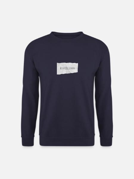 Be a nice human - Unisex Pullover - Navy