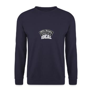 1957 / Geburtstag / November / Skorpion - Unisex Pullover - Navy - Vorne - Alina (178cm) & Michal (187cm)