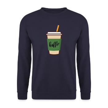 kaffie - Uniseks sweater - navy - Voor - Alina (178cm) & Michal (187cm)