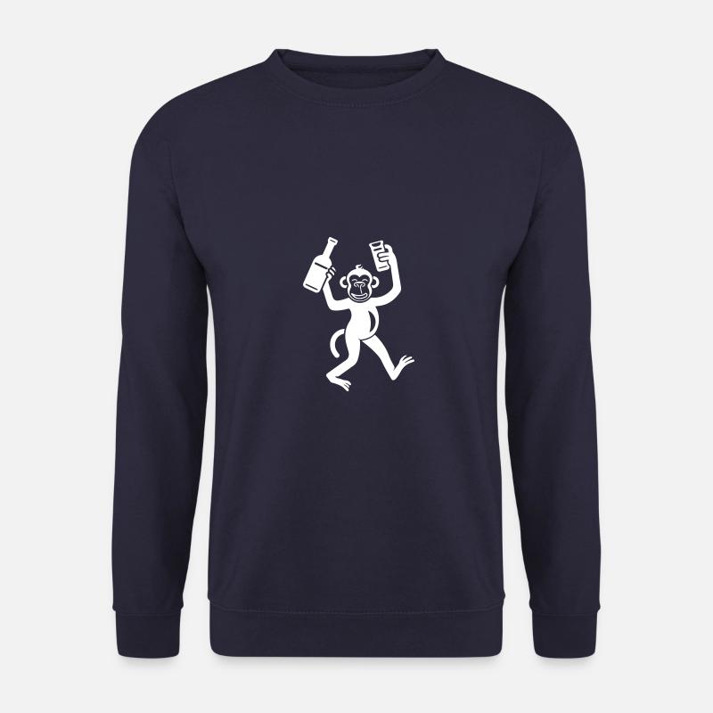 Affe Bier Lustig Junggesellenabschied - Unisex Pullover - Navy