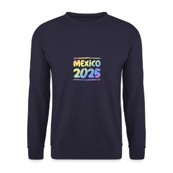 Mexiko 2025 Bunt - Unisex Pullover - Navy - Vorne - Alina (178cm) & Michal (187cm)