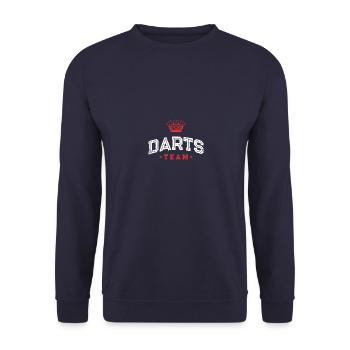 Darts Team - Unisex Pullover - Navy - Vorne - Alina (178cm) & Michal (187cm)
