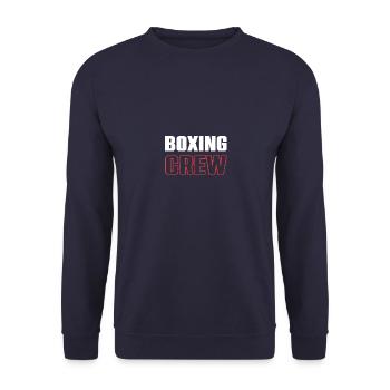 Boxing Crew - Unisex Sweatshirt - navy - Front - Alina (178cm) & Michal (187cm)