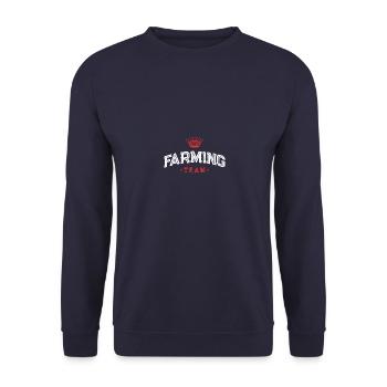 Farming Team - Unisex Pullover - Navy - Vorne - Alina (178cm) & Michal (187cm)
