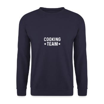 Cooking Team - Unisex Sweatshirt - navy - Front - Alina (178cm) & Michal (187cm)