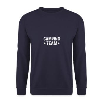 Camping Team - Unisex Pullover - Navy - Vorne - Alina (178cm) & Michal (187cm)