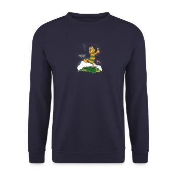 Lexi von HALLO SPENCER - Unisex Pullover - Navy - Vorne - Alina (178cm) & Michal (187cm)