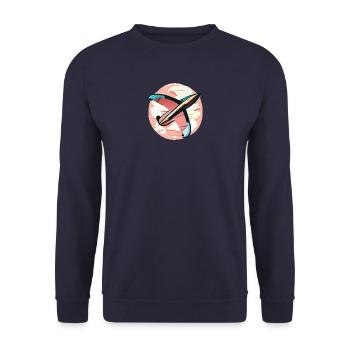 PinkGlider - Unisex Sweatshirt - navy - Front - Alina (178cm) & Michal (187cm)