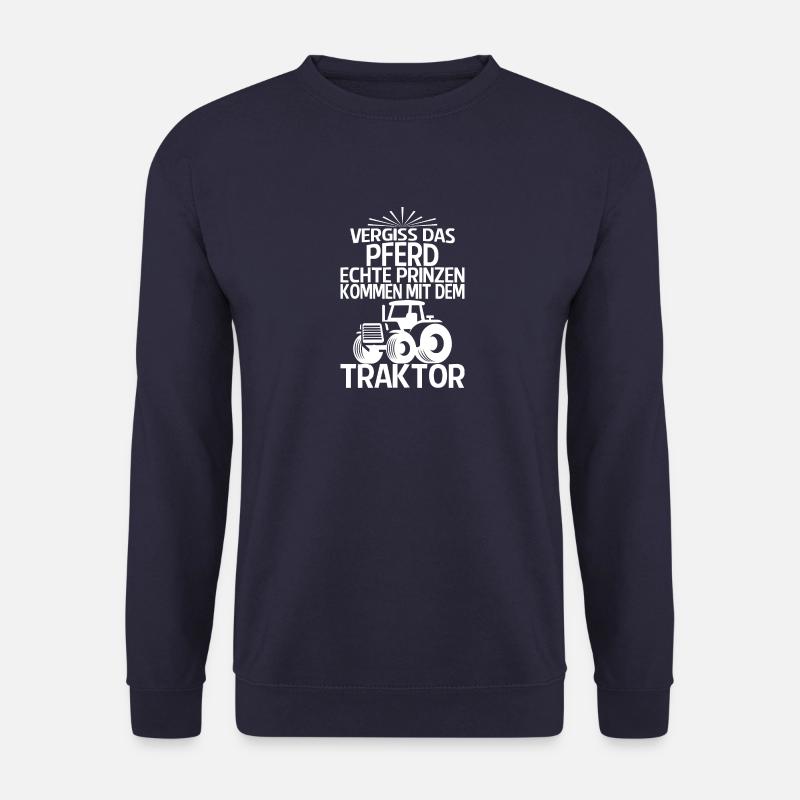 Vergiss Pferd Landwirt Traktor T-Shirt Geschenk - Unisex Pullover - Navy