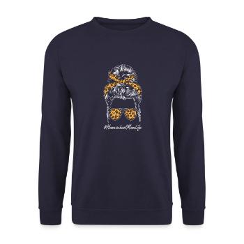 Virtual tutor and a gift idea for Head St - Unisex Sweatshirt - navy - Front - Alina (178cm) & Michal (187cm)
