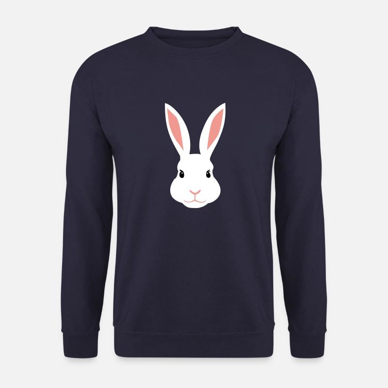 White female rabbit - Unisex Sweatshirt - navy