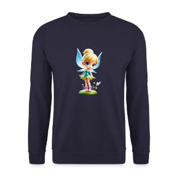 Little Fairy 2 - Unisex Sweatshirt - navy - Front - Alina (178cm) & Michal (187cm)