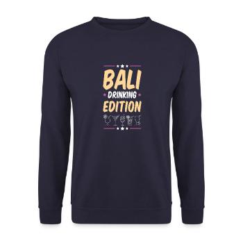 Soirée à boire à Bali - Sweat-shirt Unisexe - marine - Devant - Alina (178cm) & Michal (187cm)