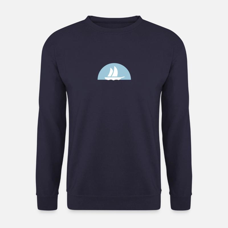 Segelboot / Sailboat (1c) - Unisex Pullover - Navy