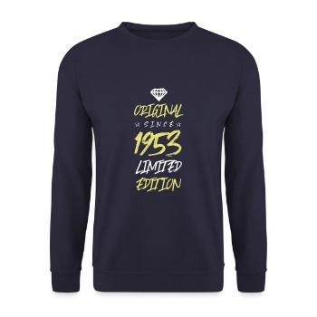 1953 limited edition - Unisex Pullover - Navy - Vorne - Alina (178cm) & Michal (187cm)