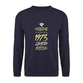 1973 limited edition - Unisex Pullover - Navy - Vorne - Alina (178cm) & Michal (187cm)
