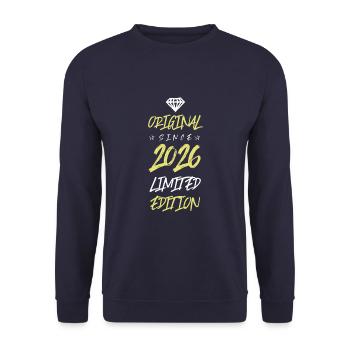 2026 limited edition - Unisex Pullover - Navy - Vorne - Alina (178cm) & Michal (187cm)