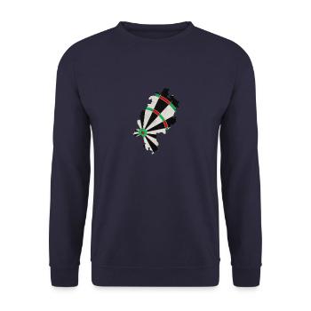 Dartboard Hesse - Sweat-shirt Unisexe - marine - Devant - Alina (178cm) & Michal (187cm)