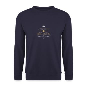 Röbel Müritz Stadt - Unisex Pullover - Navy - Vorne - Alina (178cm) & Michal (187cm)