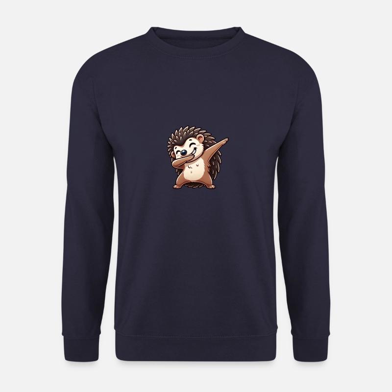 Cooler Igel Cartoon Dab Dabbing Tanz - Unisex Pullover - Navy