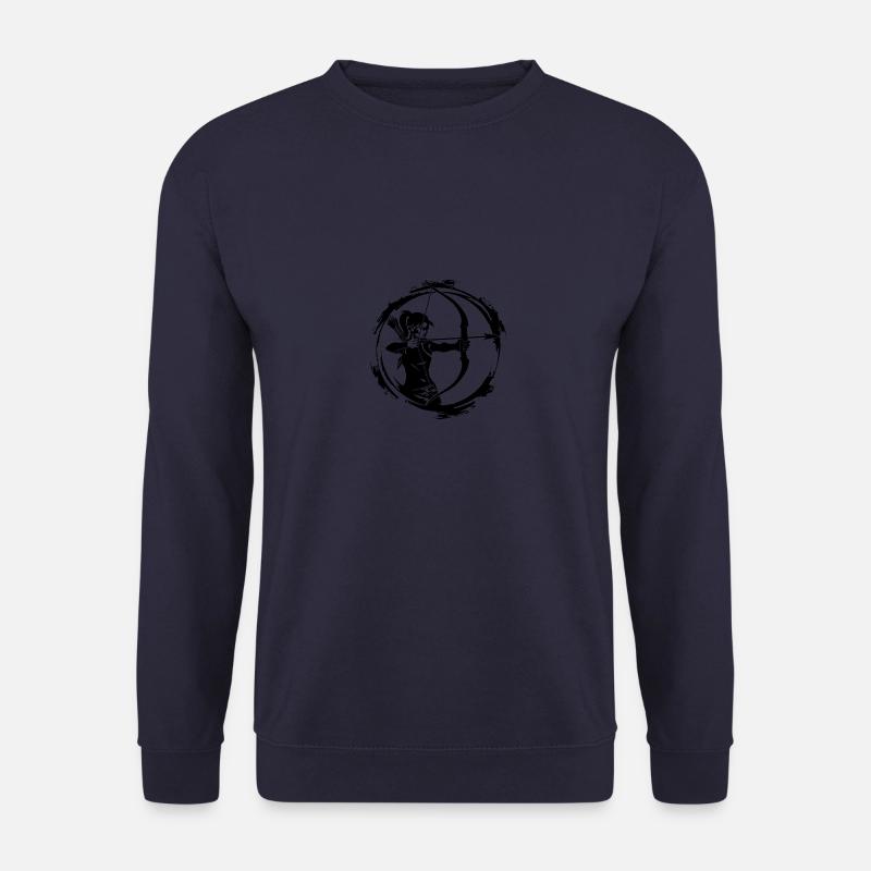 Bogenschießen Silhouette - Unisex Pullover - Navy