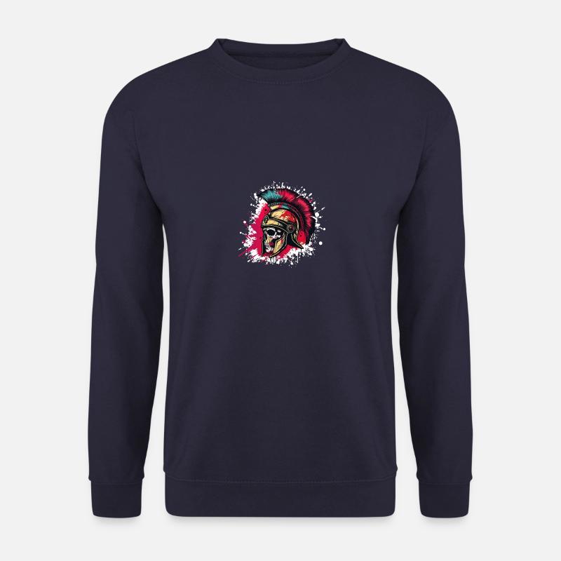 Spartan Skull Gladiator - Unisex Sweatshirt - navy