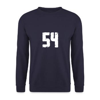 54 Nombre Vintage - Sweat-shirt Unisexe - marine - Devant - Alina (178cm) & Michal (187cm)