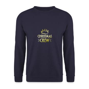 Christmas Crew - Unisex Pullover - Navy - Vorne - Alina (178cm) & Michal (187cm)