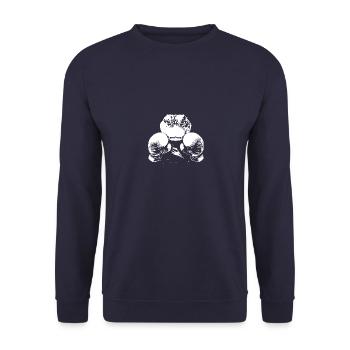 Alligator Boxer Kampfsport MMA - Unisex Pullover - Navy - Vorne - Alina (178cm) & Michal (187cm)
