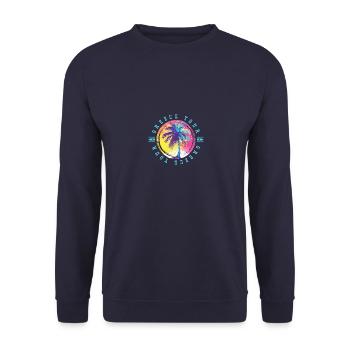 Greece Tour Palm Trees Multicolored - Unisex Sweatshirt - navy - Front - Alina (178cm) & Michal (187cm)