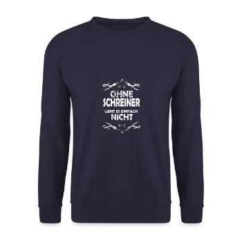 Schreiner - Unisex Pullover - Navy - Vorne - Alina (178cm) & Michal (187cm)