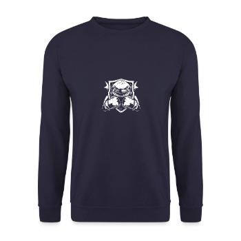Hai Boxer Boxen MMA - Unisex Pullover - Navy - Vorne - Alina (178cm) & Michal (187cm)
