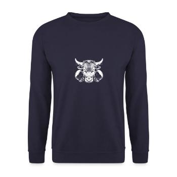 Taureau Taureau Boxer Arts Martiaux MMA - Sweat-shirt Unisexe - marine - Devant - Alina (178cm) & Michal (187cm)