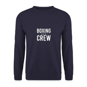 Boxing Crew - Unisex Sweatshirt - navy - Front - Alina (178cm) & Michal (187cm)